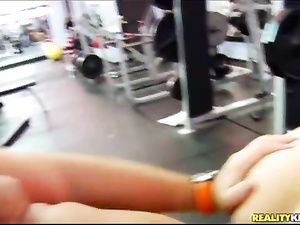 Nothing can stop this fitness instructor penetrating sweet holes of blonde MILF in the gym. She is taking off her uniform and being fucked hard.