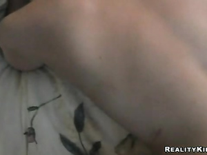 Watch POV clip featuring sexy brunette having big boobs. Her lover is penetrating her holes deep and her big boobs are shaking on camera.