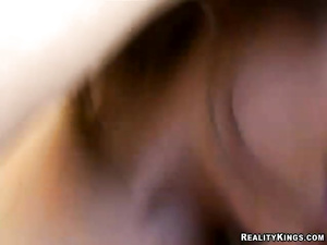 Big table is a great place for having fantastic sex session. Lovely brunette wearing glasses is getting her holes penetrated with big cock.