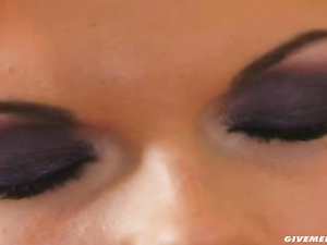 Horny babe having blonde hair is taking off her sexy white skirt and satisfying herself. She can be torturing her holes with toys for hours.