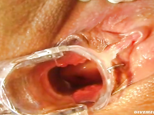 It's time to enjoy this juicy blonde in fishnet practicing rough solo on camera. She can be drilling her wide holes with toys all day long.