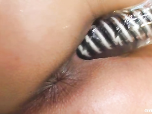 Be ready to meet lovely model demonstrating her awesome striptease skills and practicing hardcore solo session in different positions.