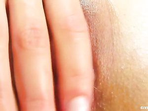 Join slutty blonde practicing hardcore solo with her colorful sex toys. She is looking so hot wearing black skirt and pink fishnet only.