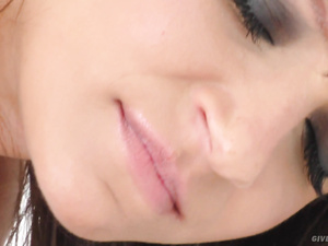 Juicy chick is getting naked in front of camera and demonstrating her solo skills. She is torturing her juicy holes with blue toy with passion.