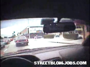 Watch POV video featuring lovely blonde wearing white blouse and sexy skirt. She is tasting her lover's massive aggregate in his car.