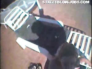 Join kinky blonde riding her partner's big penis in the street. She is also getting jizzed on massively after giving deep blowjob.