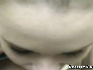 Fall in love with this clothed chick having blonde hair. She is giving her partner sweet handjob and deepthroating his long aggregate wildly.