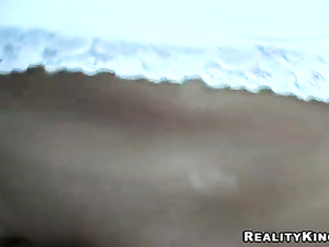 Wonderful naked slut is enjoying passionate sex with her partner in bed. His long cock is penetrating her tight pussy and sweet mouth deep.