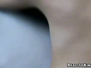 Kinky young lady is looking like an angel but fucking like a filthy slut. Her man is penetrating this brunette's holes with unforgettable passion.