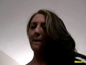 Kinky blonde having piercing and a lot of tattoos is always ready for passionate sex. Her partner is banging her in hardcore manner in the toilet.