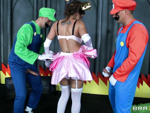 Welcome to the dirty world of Super Mario Brothers XXX Parody. The Brothers are penetrating juicy holes of busty Princess with pleasure.