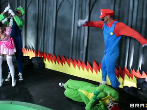 Welcome to the dirty world of Super Mario Brothers XXX Parody. The Brothers are penetrating juicy holes of busty Princess with pleasure.