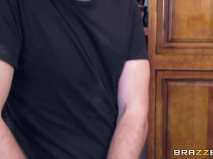 Fall in love with this lovely brunette having big boobs and wearing red lingerie. She is eating carrot while practicing sex with her man.