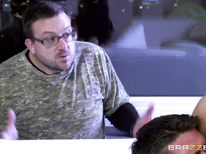 Nothing can stop busty lady jerking and sucking big penis of her handsome man. It's also a pleasure for her to get her pussy drilled really hard.