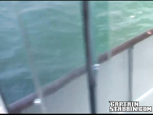 Say Hello to sexy blonde taking off her bikini and demonstrating her big wet tits. She is getting banged by the strong man having white hair.