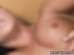 Watch muscular man and juicy brunette having wild sex on camera. They are practicing doggy style and cowgirl fuck never forgetting about deep blowjob.
